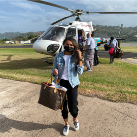 st lucia helicopter transfer 
